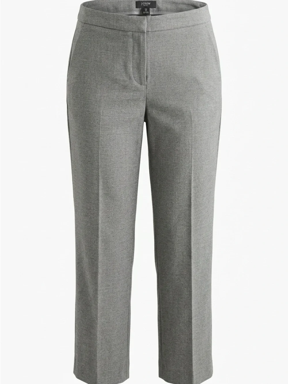 J. Crew Regent 2 Piece Suit Size 14 Gray Tailored Blazer And Straight Leg Pants